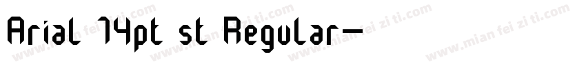 Arial 14pt st Regular字体转换
